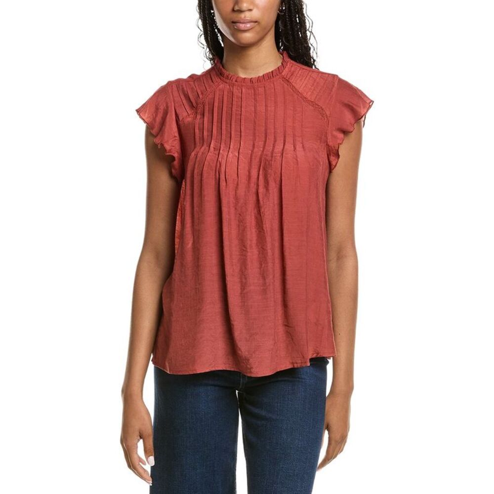 Nanette Nanette Lepore Womens  Ruffle Sleeve Blouse